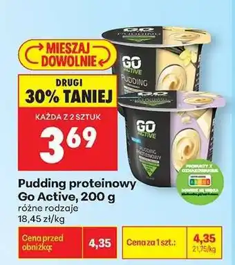 Biedronka Pudding proteinowy Go Active , 200 g oferta