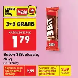 Biedronka Baton 3Bit classic, 46 g oferta