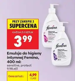 Biedronka Emulsja do higieny intymnej Femina, 400 ml oferta