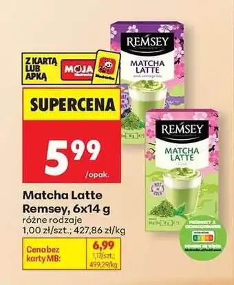 Biedronka Matcha Latte Remsey, 6x14 g oferta