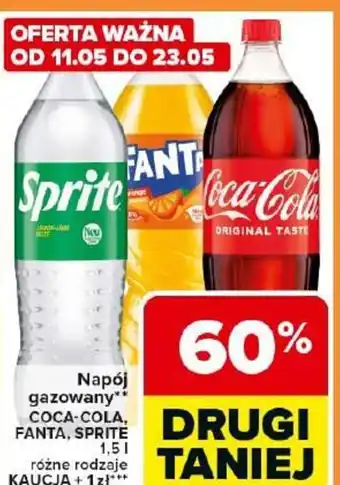 Napój gazowany Coca-Cola, Fanta, Sprite