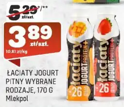 Społem Mlekpol Łaciaty Jogurt pitny Protein+ oferta