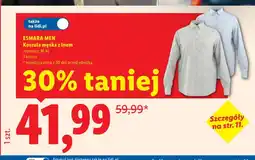 Lidl Koszula męska z lnem Esmara Men oferta