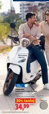 Lidl Spodnie męskie straight fit z lnem Esmara Men 70% bawełny i 30% lnu oferta