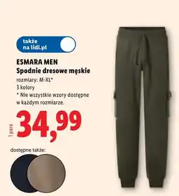 Lidl Spodnie dresowe męskie ESMARA MEN oferta
