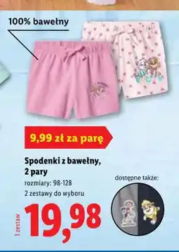 Lidl Spodenki z bawełny oferta