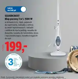 Lidl Mop parowy 2 w 1 SILVERCREST 1500W oferta