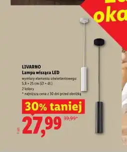 Lidl Lampa wisząca LED LIVARNO 5,8x25cm oferta