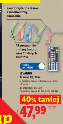 Lidl Taśma LED LIVARNO 10m oferta