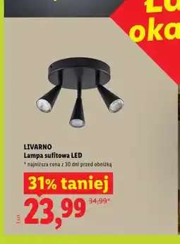 Lidl Lampa sufitowa LED LIVARNO oferta