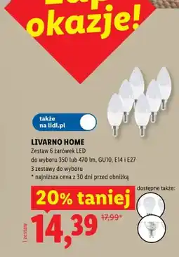 Lidl Żarówki LED LIVARNO HOME 6-pak GU10 350/470lm oferta