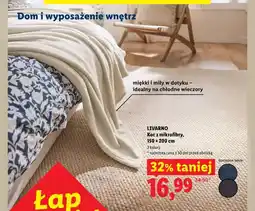 Lidl Koc z mikrofibry LIVARNO 150x200cm oferta