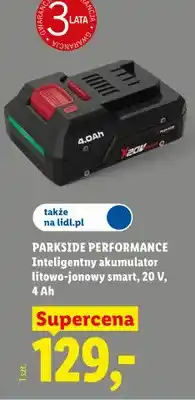 Lidl Inteligentny akumulator litowo-jonowy smart PARKSIDE PERFORMANCE 20V 4Ah oferta