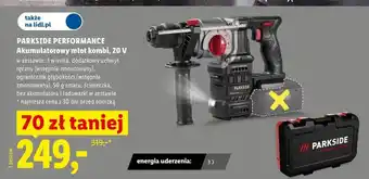 Lidl Akumulatorowy młot kombi PARKSIDE PERFORMANCE 20V oferta