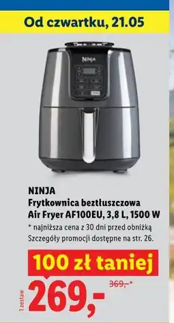 Lidl Frytkownica beztłuszczowa Air Fryer AF100EU, 3,8 L, 1500 W oferta