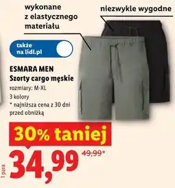Lidl Szorty cargo męskie oferta