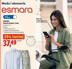 Lidl Koszula damska z lnem oferta
