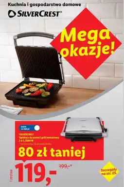 Lidl Opiekacz do panini i grill kontaktowy 2 w 1, 2000 W oferta