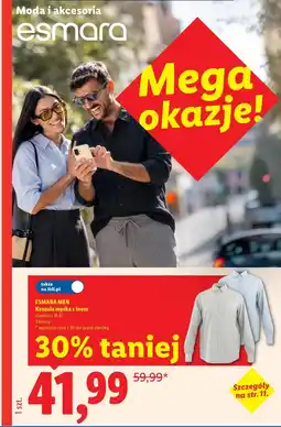 Lidl Koszula męska z lnem oferta