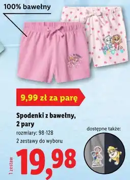 Lidl Spodenki z bawełny, 2 pary oferta