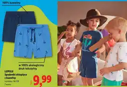 Lidl Spodenki chłopięce z bawełny oferta