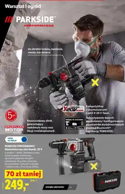 Lidl Akumulatorowy młot kombi, 20 V PARKSIDE PERFORMANCE oferta