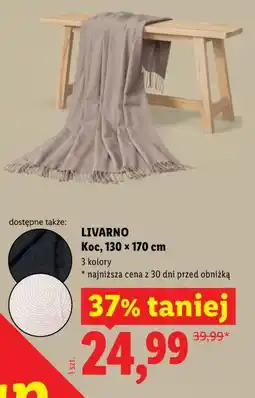 Lidl LIVARNO Koc, 130 × 170 cm oferta