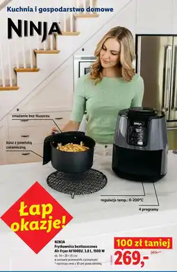 Lidl NINJA Frytkownica beztłuszczowa Air Fryer AF100EU, 3,8 L, 1500 W oferta