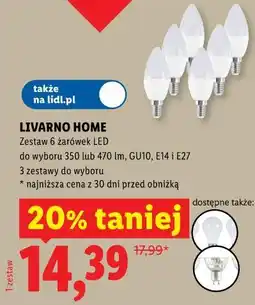 Lidl LIVARNO HOME Zestaw 6 żarówek LED oferta