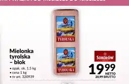 Makro Mielonka tyrolska blok Sokołów oferta