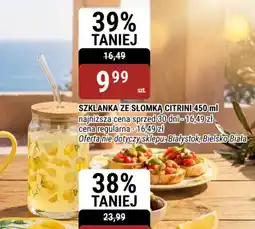 bi1 Szklanka ze słomką citrini 450 ml oferta