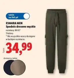 Lidl Esmara men Spodnie dresowe męskie oferta