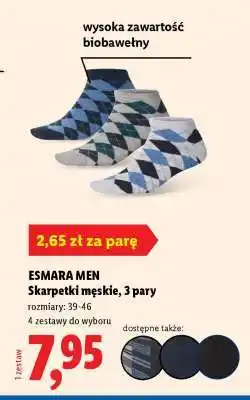 Lidl ESMARA MEN Skarpetki męskie, 3 pary oferta