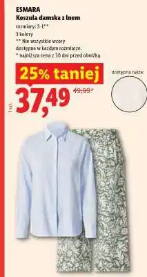 Lidl ESMARA Koszula damska z lnem oferta