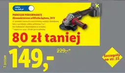 Lidl PARKSIDE PERFORMANCE Akumulatorowa szlifierka kątowa, 20 V oferta
