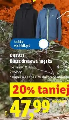 Lidl CRIVIT Bluza dresowa męska oferta
