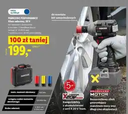 Lidl PARKSIDE PERFORMANCE Klucz udarowy, 20 V oferta