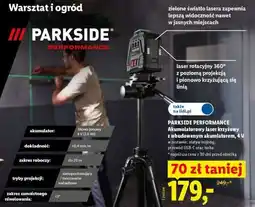 Lidl PARKSIDE PERFORMANCE Akumulatorowy laser krzyżowy oferta