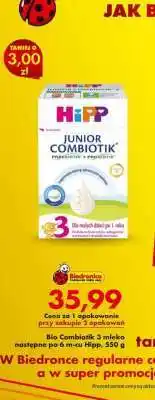 Bio Combiotik 3 mleko następne po 6 m-cu Hipp, 550 g