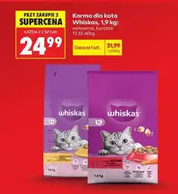 Biedronka Karma dla kota Whiskas, 1,9 kg oferta