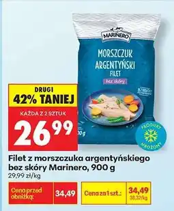 Biedronka Filet z morszczuka argentyńskiego bez skóry Marinero, 900 g oferta