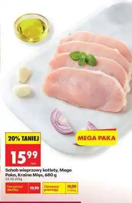 Biedronka Schab wieprzowy kotlety, Mega Paka, Kraina Mięs, 680 g oferta