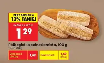 Biedronka Półbagietka pełnoziarnista, 100 g oferta