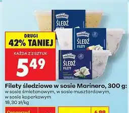 Biedronka Filety śledziowe w sosie Marinero, 300 g oferta
