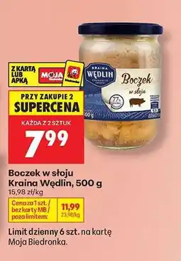 Biedronka Boczek w słoju Kraina Wędlin, 500 g oferta