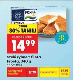 Biedronka Steki rybne z fileta Frosta 340 g oferta