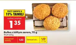 Biedronka bułka z żółtym serem , 70 g oferta