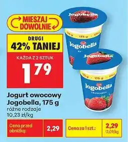 Biedronka Jogurt owocowy Jogobella, 175 g oferta