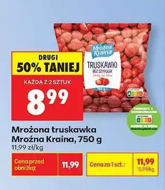 Biedronka Mrożona truskawka Mrożna Kraina, 750 g oferta
