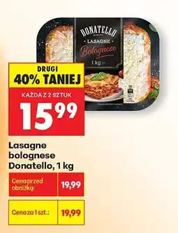 Biedronka Lasagne bolognese Donatello, 1 kg oferta